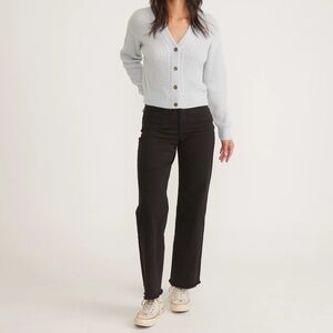 Marine Layer Bridget High Waisted Full Length Raw Edge Hem